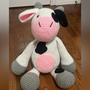 Cow knitted plushie
